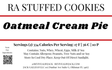 Load image into Gallery viewer, 2 Pack Oatmeal Cream Pie **GF - Stuffed Cookies

